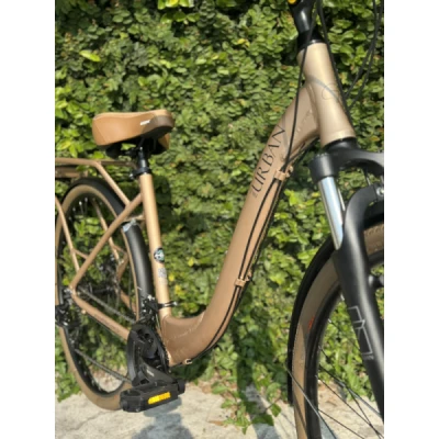 Bicicleta Aro 700 Groove Urban Premium 21 Velocidades 15" - Champagne