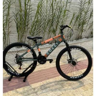 Bicicleta Aro 26 Aço Carbono Colli Monaco Cambio Rapidfire 3x7v, Susp. 26 XC UPTOWN (T13.5) - Verde Militar