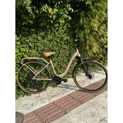 Bicicleta Aro 700 Groove Urban Premium 21 Velocidades 18" - Champagne