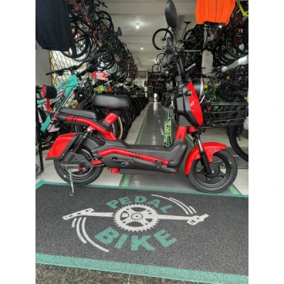 Scooter Elétrica E-Bike Joy B2, Bateria de Chumbo 48v 20ah, 800w, Painel Digital, Farol Led, Buzina, Alarme, Freio Disco - Vermelho