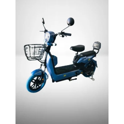 Scooter E-Bike Joy B15; 48v 12ah 500w 32km/h, Painel Digital, Farol Led, Buzina, Alarme, Freio Disco - Azul Metálico