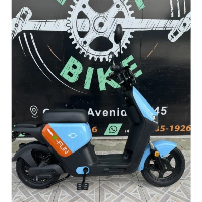 Bicicleta Elétrica Scooter E-Fun Sweet 500W, Bateria 48V20AH, V.max 32km - Azul Bebe