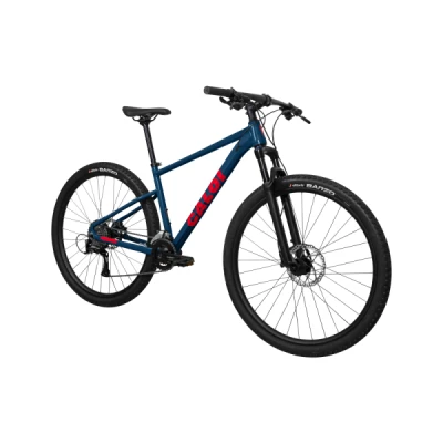 Bicicleta Alumínio Aro 29 Caloi Explorer Sport Shimano Acera 16 Velocidades Quadro 19" 2024 - Azul com Vermelho